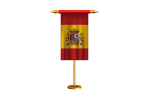 西班牙礼仪旗帜矢量免费