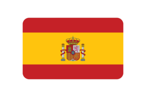 西班牙国旗三角形圆形
