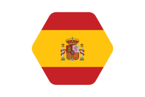 西班牙国旗矢量插图