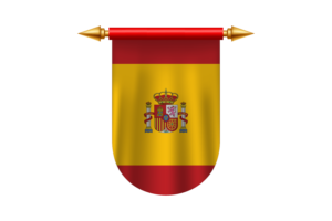 西班牙国旗标志矢量图像