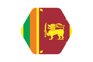 斯里兰卡国旗矢量插图