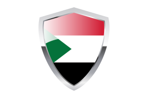 苏丹国旗与尖三角形盾牌