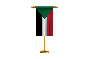 苏丹礼仪旗帜矢量免费