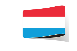 卢森堡国旗插图剪贴画