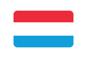 卢森堡国旗三角形圆形
