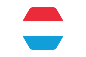 卢森堡国旗矢量插图