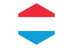 卢森堡国旗六边形