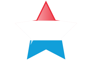 卢森堡国旗星图标