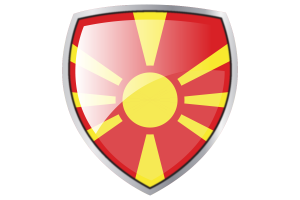 北马其顿国旗库什纹章盾牌
