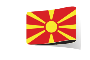 北马其顿国旗插图剪贴画