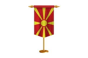 北马其顿国旗插图与立场