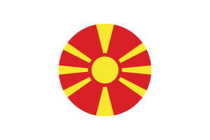 北马其顿国旗矢量免费下载