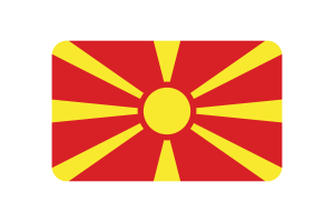 北马其顿国旗三角形圆形