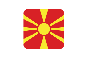 北马其顿国旗方形圆形