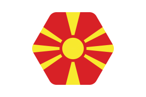 北马其顿国旗矢量插图