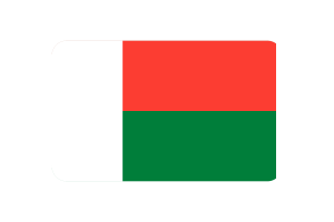 马达加斯加国旗三角形圆形