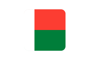 马达加斯加国旗方形圆形