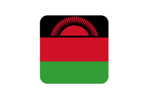 马拉维国旗方形圆形
