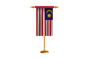 马来西亚礼仪旗帜矢量免费