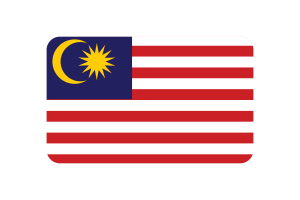 马来西亚国旗三角形圆形