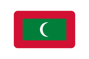 马尔代夫国旗三角形圆形