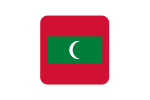 马尔代夫国旗方形圆形