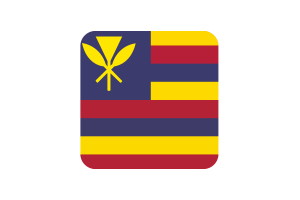 夏威夷王国旗帜方形圆形
