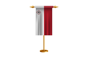 马耳他礼仪旗帜矢量免费