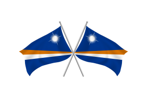 马绍尔群岛挥舞友谊旗帜