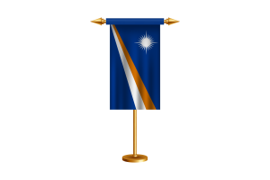马绍尔群岛礼仪旗帜矢量免费