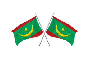 毛里塔尼亚挥舞友谊旗帜