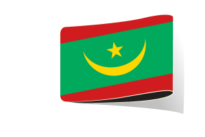 毛里塔尼亚国旗插图剪贴画