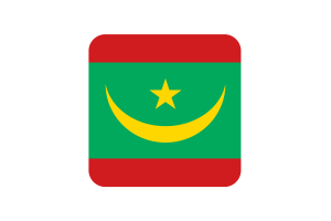 毛里塔尼亚国旗方形圆形