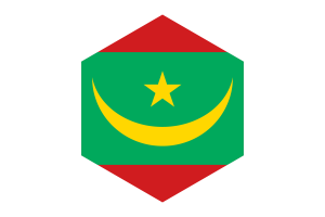 毛里塔尼亚国旗六边形