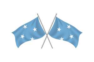 密克罗尼西亚挥舞友谊旗帜