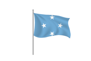 密克罗尼西亚国旗剪贴画