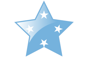 密克罗尼西亚国旗星图标
