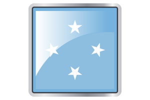 密克罗尼西亚国旗广场图标