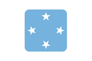 密克罗尼西亚国旗方形圆形
