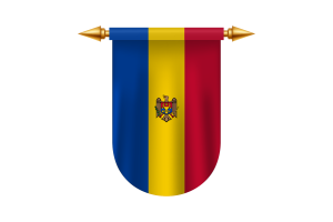 摩尔多瓦国旗矢量图像