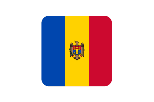 摩尔多瓦国旗方形圆形