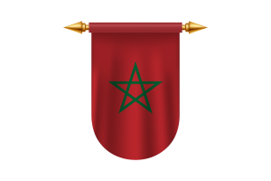 摩洛哥国旗矢量图像