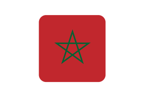 摩洛哥国旗方形圆形