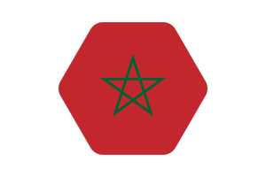 摩洛哥国旗矢量插图