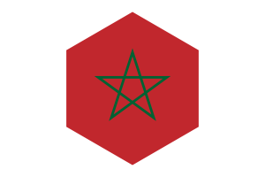 摩洛哥国旗六边形