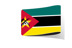 莫桑比克国旗插图剪贴画