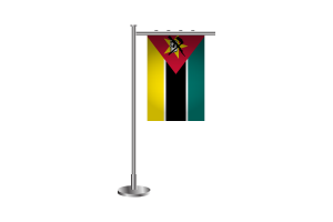 3d 莫桑比克站立旗