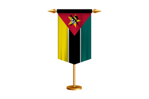 莫桑比克国旗插图与立场