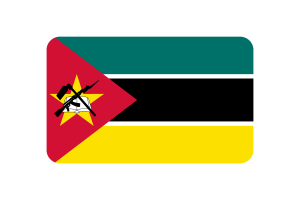 莫桑比克国旗三角形圆形