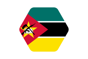 莫桑比克国旗矢量插图